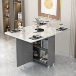 テーブル ホワイト ダークブラウン カラー1 カラー2hzyl-3476