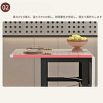 テーブル カラー1 グレー ホワイト ブラウン ステンレス hzyl-3480