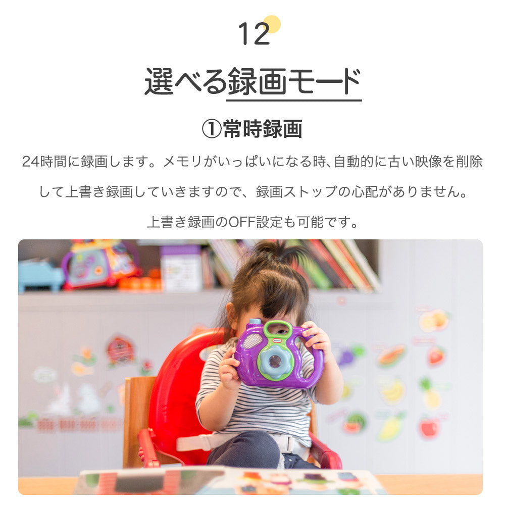 200万画素ワイヤレス防犯カメラ自動追跡双方向音声通信機能搭載 R7