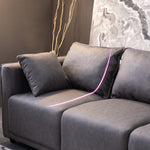 【高品質】松 木 枠 エアレザー 綿 ソファー - モダンデザイン?快適な座り心地! ja-18