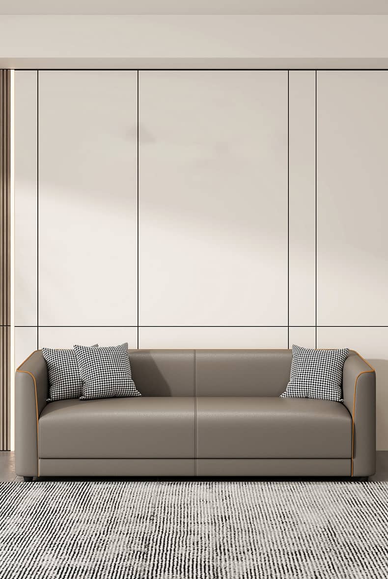 高級ソファー|松木フレーム?エアレザー?コットン?合皮の優れた素材を使用 ja-21