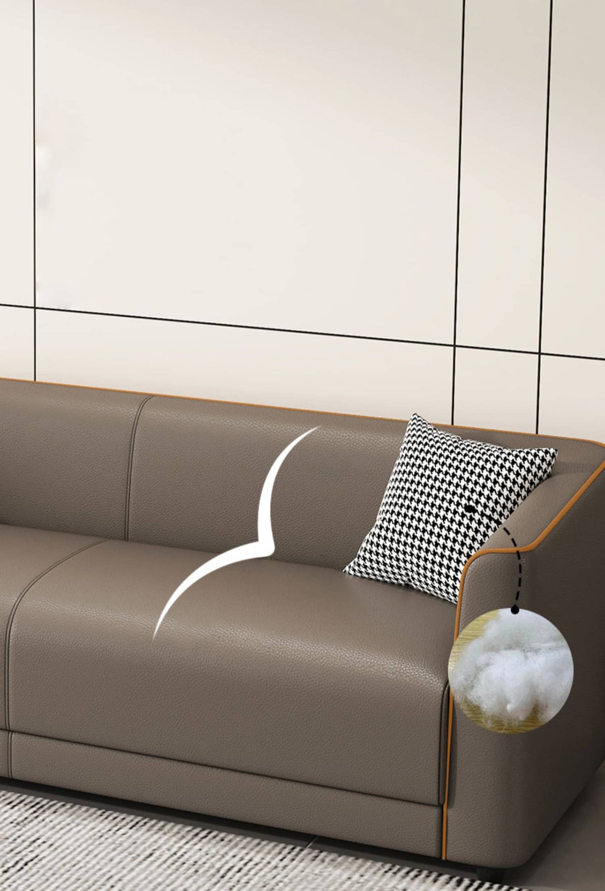 高級ソファー|松木フレーム?エアレザー?コットン?合皮の優れた素材を使用 ja-21