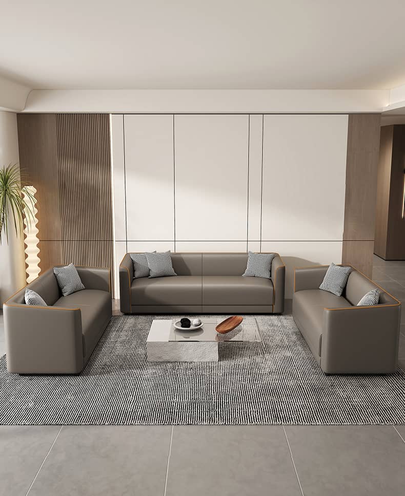 高級ソファー|松木フレーム?エアレザー?コットン?合皮の優れた素材を使用 ja-21