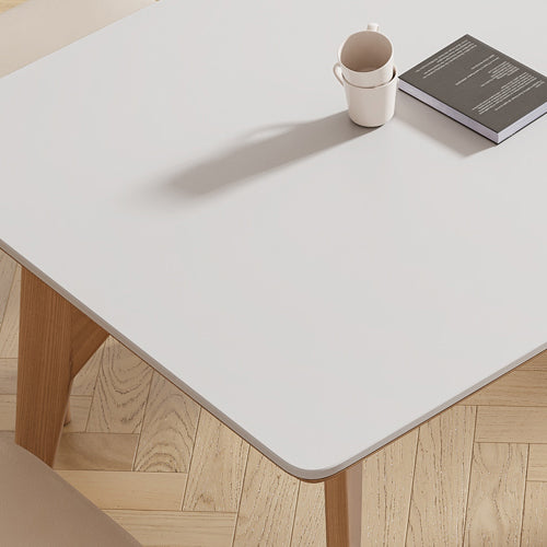 セラミック&アッシュ材 高耐久テーブル - 洗練された多層板デザイン jh-060