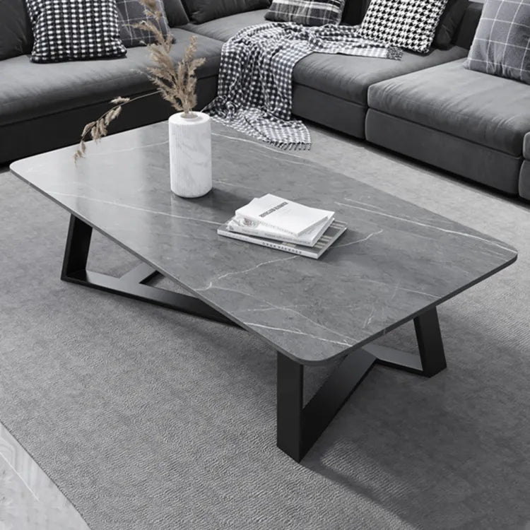 センターテーブル グレー ホワイト セラミック スチール jl-03-table