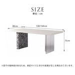 テーブル ホワイト セラミック ステンレス アクリル jrjj-6185xg-table