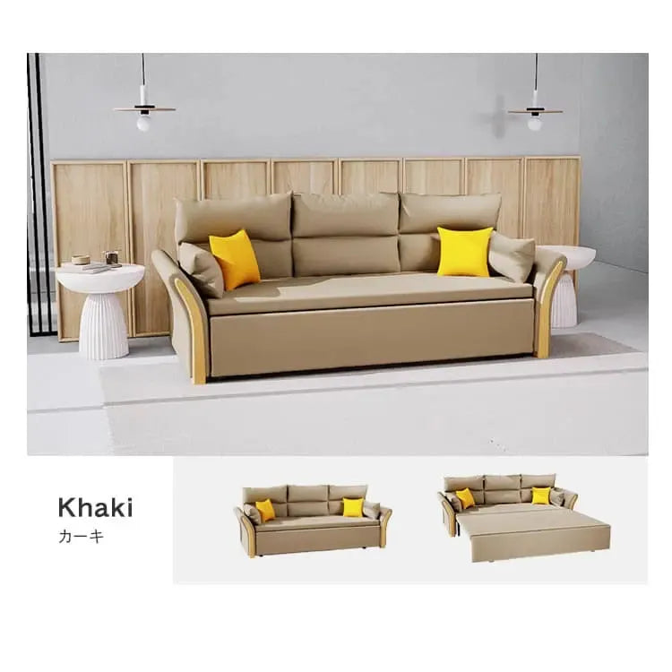 ソファー カーキ ベージュ ブルー ブラウン ダークグレー ホワイト アッシュ スチール jxjj-03-sofabed