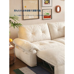 クリーム系デザイン ソファーベッド 折りたたみ式|リビング・書斎対応 多機能 省スペース jy-0203-34
