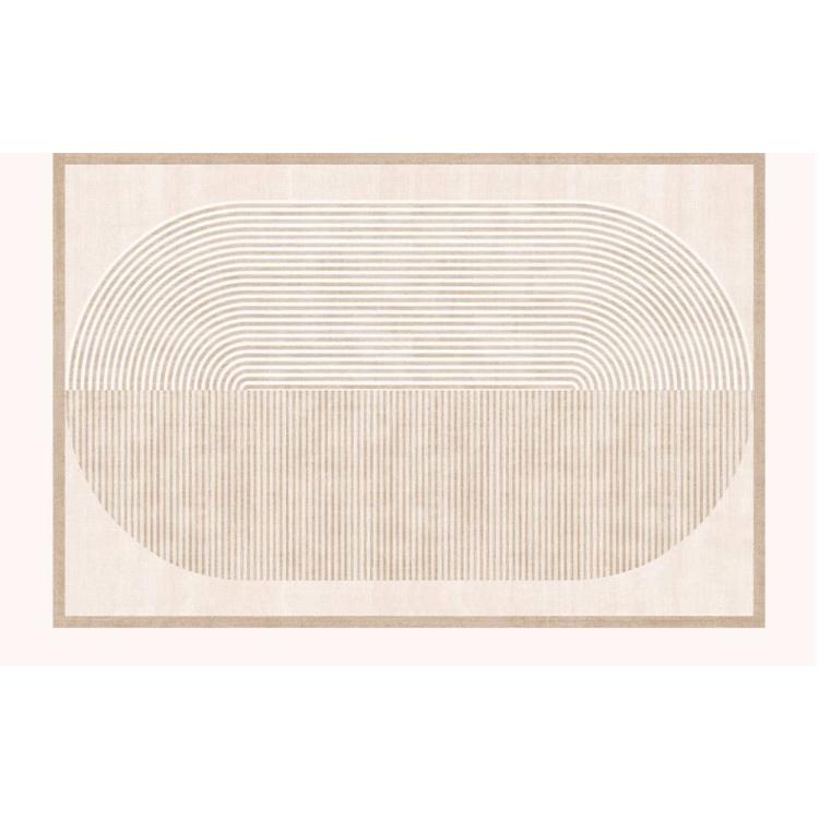 キュートクリーム風 ラグマット カーペット リビング 寝室 高級感 おしゃれ マット 拭くだけ簡単 洗濯不要 お手入れ簡単jzq-01