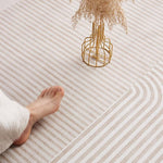 キュートクリーム風 ラグマット カーペット リビング 寝室 高級感 おしゃれ マット 拭くだけ簡単 洗濯不要 お手入れ簡単jzq-01