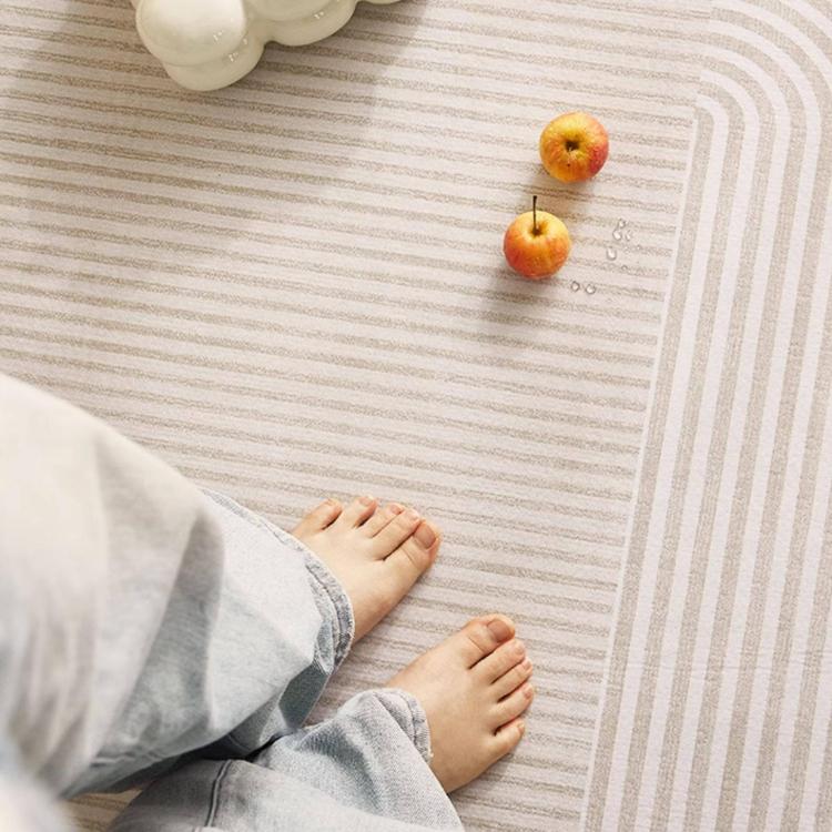 キュートクリーム風 ラグマット カーペット リビング 寝室 高級感 おしゃれ マット 拭くだけ簡単 洗濯不要 お手入れ簡単jzq-01