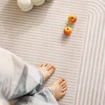 キュートクリーム風 ラグマット カーペット リビング 寝室 高級感 おしゃれ マット 拭くだけ簡単 洗濯不要 お手入れ簡単jzq-01