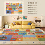 キュートクリーム風 リビングラグ ラグマット 高級感 フェイクカシミヤ調 カーペット 防水 防汚 拭くだけ簡単 洗濯不要 お手入れ簡単 kbf-02