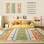 キュートクリーム風 リビングラグ ラグマット 高級感 フェイクカシミヤ調 カーペット 防水 防汚 拭くだけ簡単 洗濯不要 お手入れ簡単 kbf-02