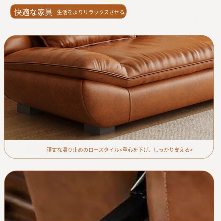 オイルレザー風 ソファーベッド 一体型 2WAY|伸縮式 折りたたみ 1〜2人用 lj-0203-27