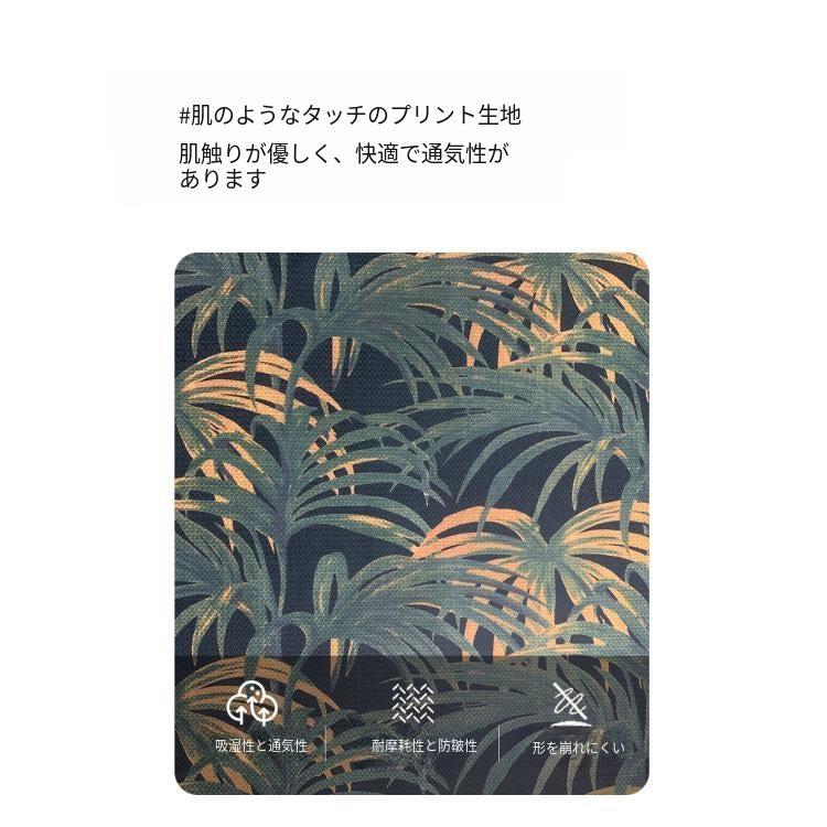 ヴィンテージ風 ボタニカル柄 ソファベッド 折りたたみ 2WAY 多機能ソファ 布張り プリントソファ 一人掛け おしゃれ mbs-0409-77