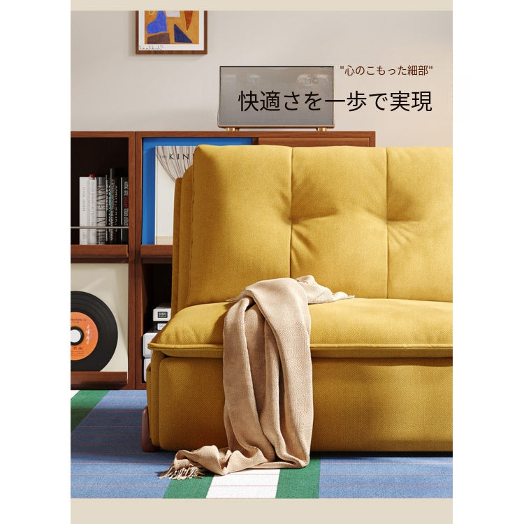 電動ソファーベッド 伸縮式 一体型 2WAY|省スペース リビング・書斎対応 mgj-0203-31