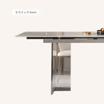 テーブル ホワイト ブラック セラミック mls-001-table