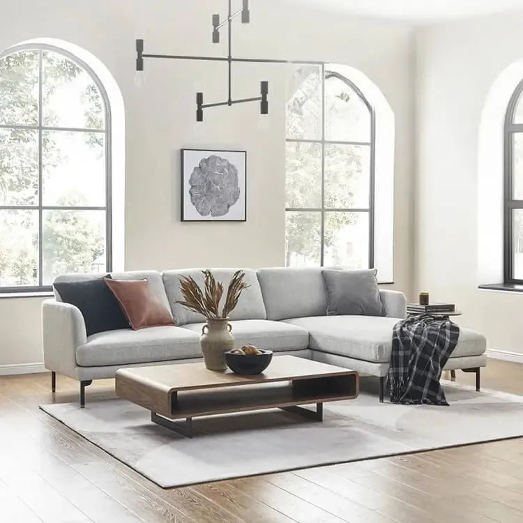 ソファー ライトグレー パイン ファブリック mr-164