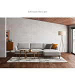 ソファー ライトグレー パイン ファブリック mr-164