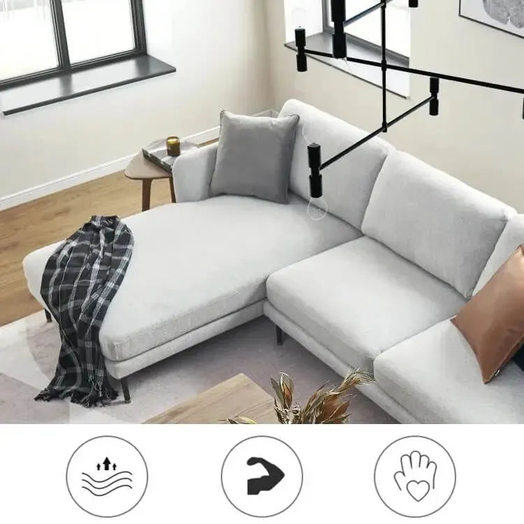 ソファー ライトグレー パイン ファブリック mr-164