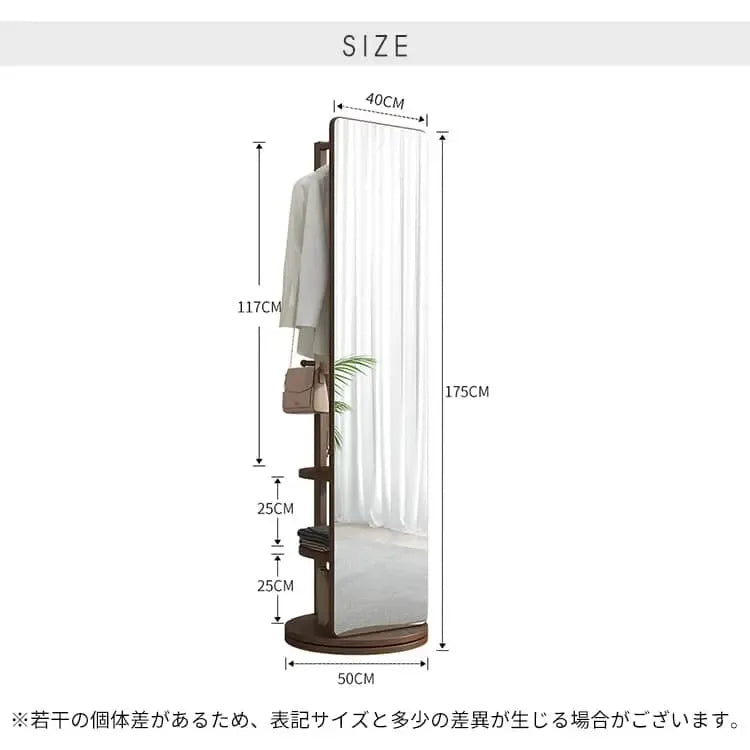 鏡 ブラウン ナチュラル レッド オーク材 ガラス mwj-01-mirror