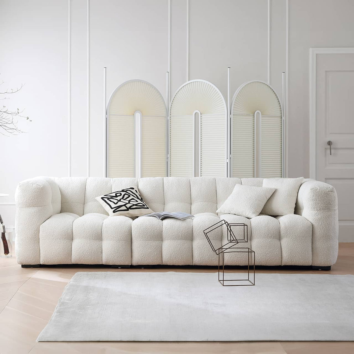 【快適ソファー】パイン材&高品質アクリル製ソファ - おしゃれで長持ち my-344