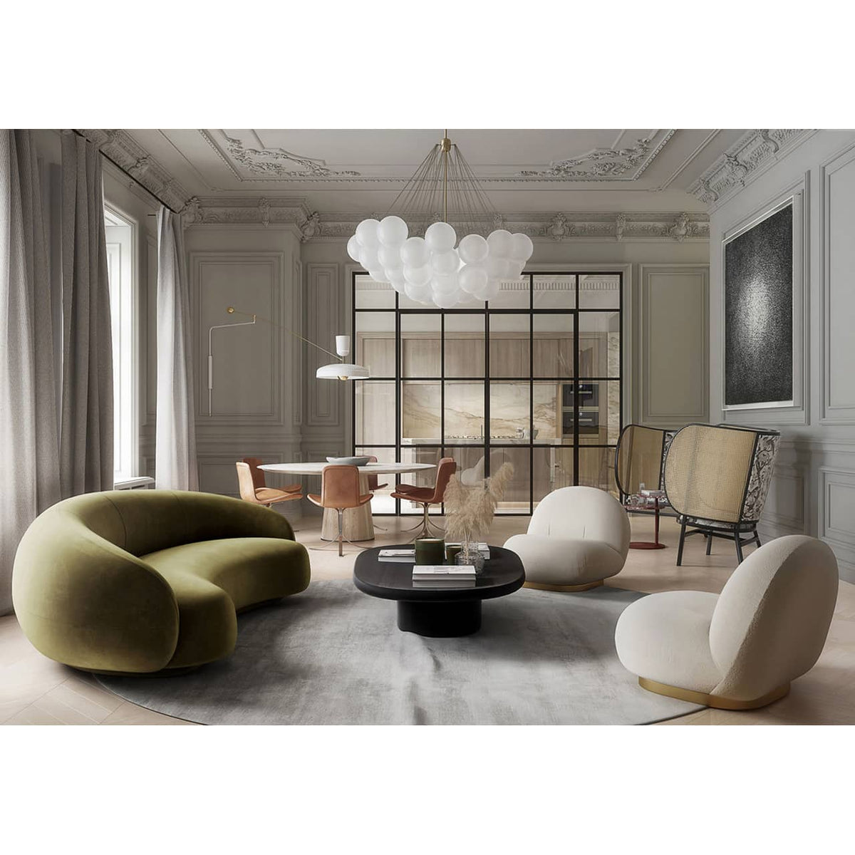 「快適な松材アクリルスエードソファー|スタイリッシュ & 高耐久ソファー」 my-351