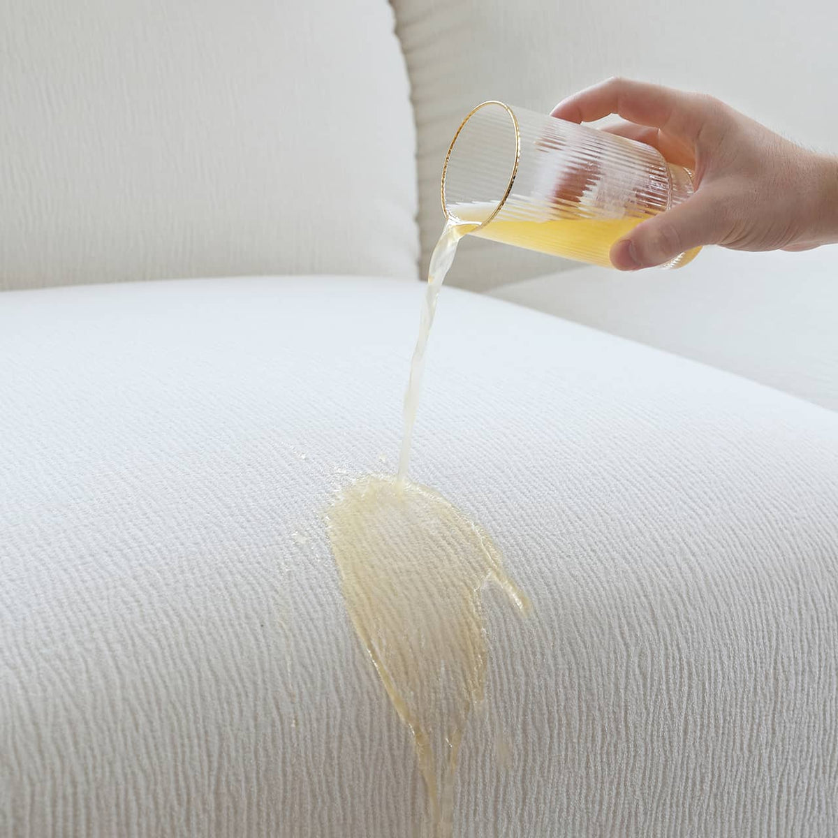 贅沢な座り心地!パイン材 シャニール ダウン ソファー my-352