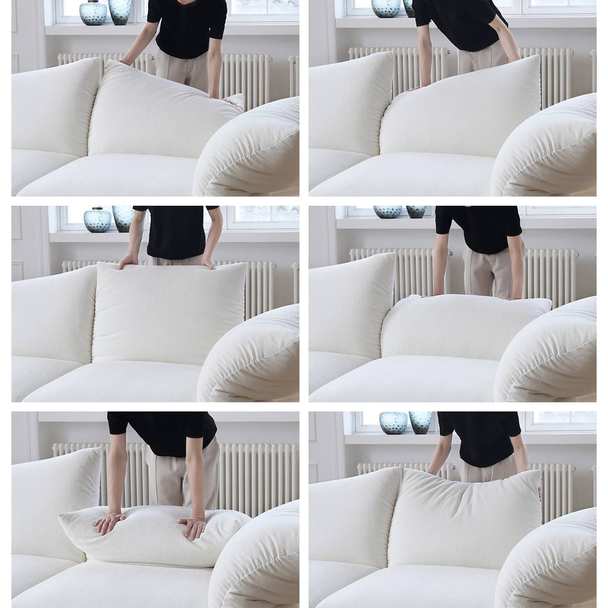 贅沢な座り心地!パイン材 シャニール ダウン ソファー my-352