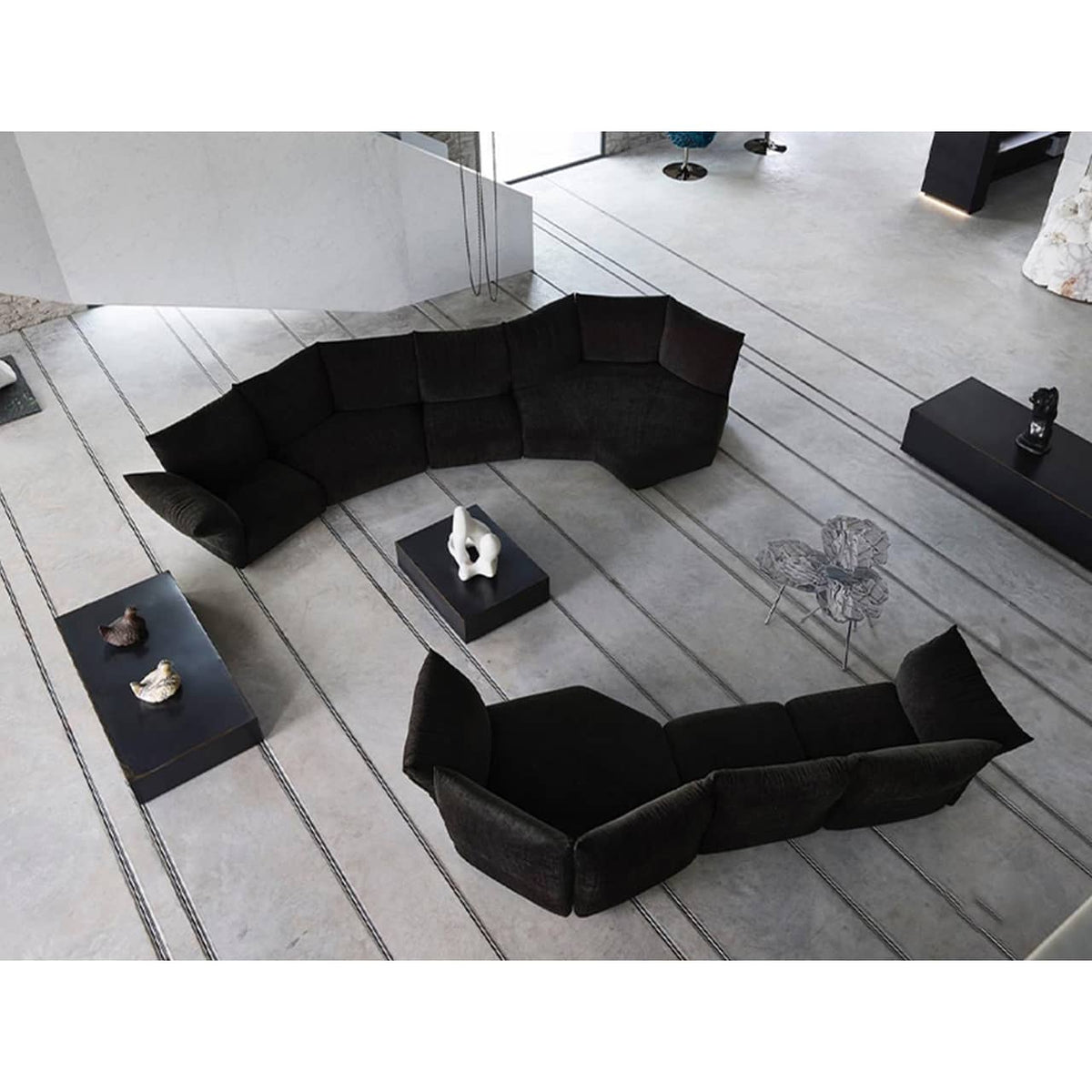 贅沢な座り心地!パイン材 シャニール ダウン ソファー my-352