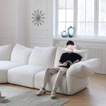 贅沢な座り心地!パイン材 シャニール ダウン ソファー my-352