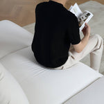 贅沢な座り心地!パイン材 シャニール ダウン ソファー my-352