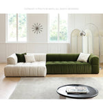 【高級感あふれる】パイン材フレーム&合皮ソファー - 極上の真綿クッション付き my-355