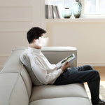 高級感溢れるパイン材合皮ダウンクッションソファー - インテリアを格上げする贅沢な寛ぎ空間 my-358