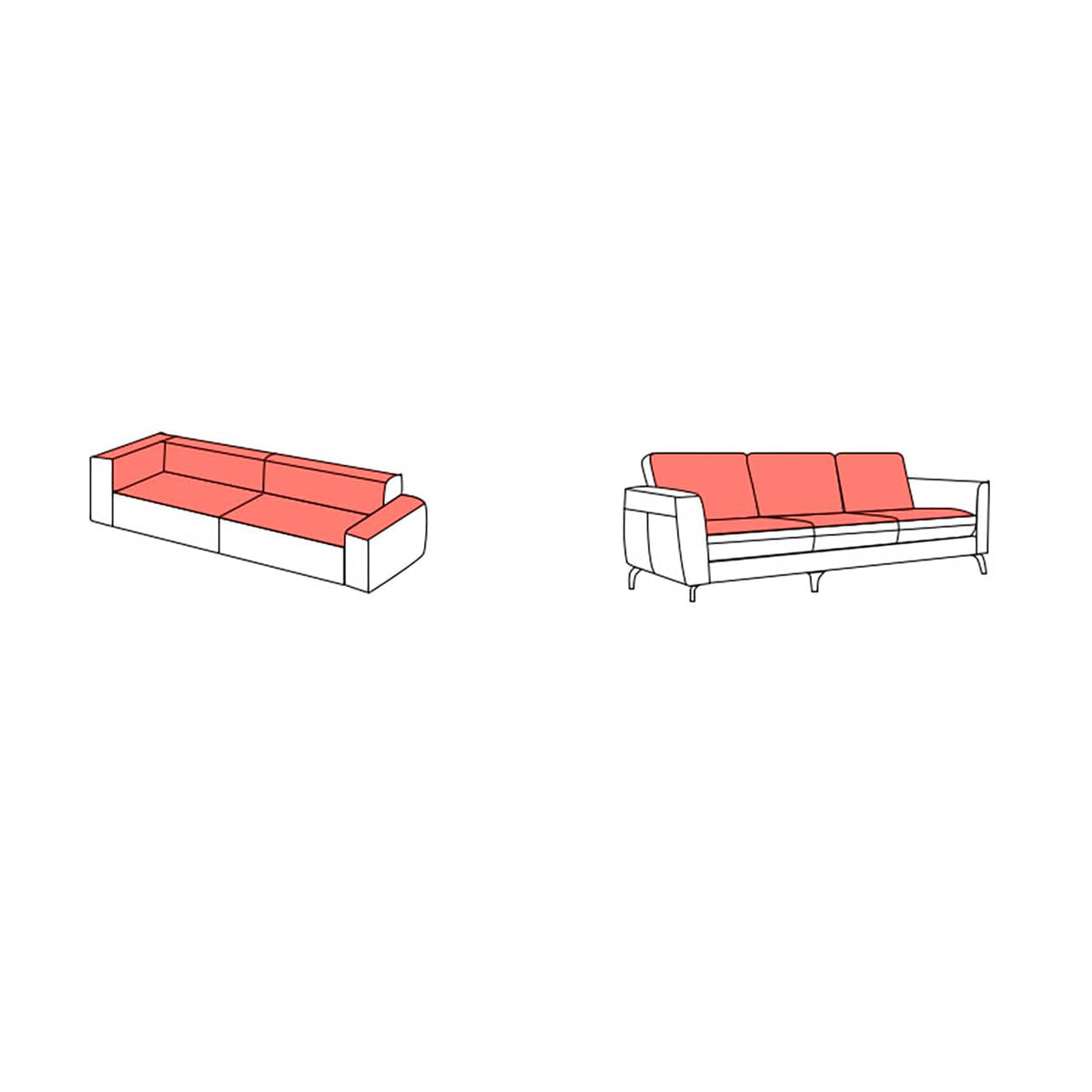 高級パイン材使用!快適ダウン入り合皮ソファー my-359