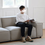 高級パイン材使用!快適ダウン入り合皮ソファー my-359