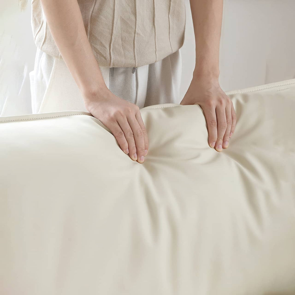 高級パイン材使用 合皮 ダウン入り ソファー | 快適&耐久性抜群 my-371