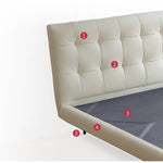 パイン材×レザー×スチール? 高級感あふれるデザインベッド my-376