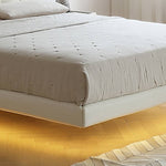 パイン材×レザー×スチール? 高級感あふれるデザインベッド my-376