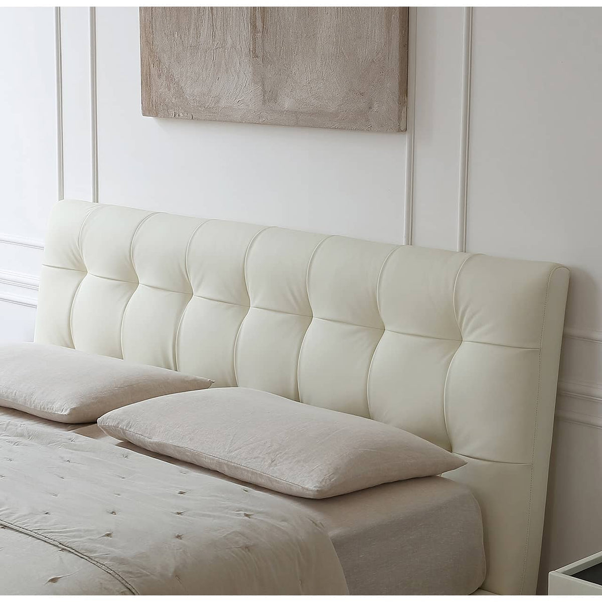 パイン材×レザー×スチール? 高級感あふれるデザインベッド my-376