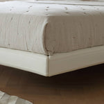 パイン材×レザー×スチール? 高級感あふれるデザインベッド my-376