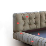 「贅沢なパイン材使用?スエード&ダウン仕上げの極上ベッド」 my-377