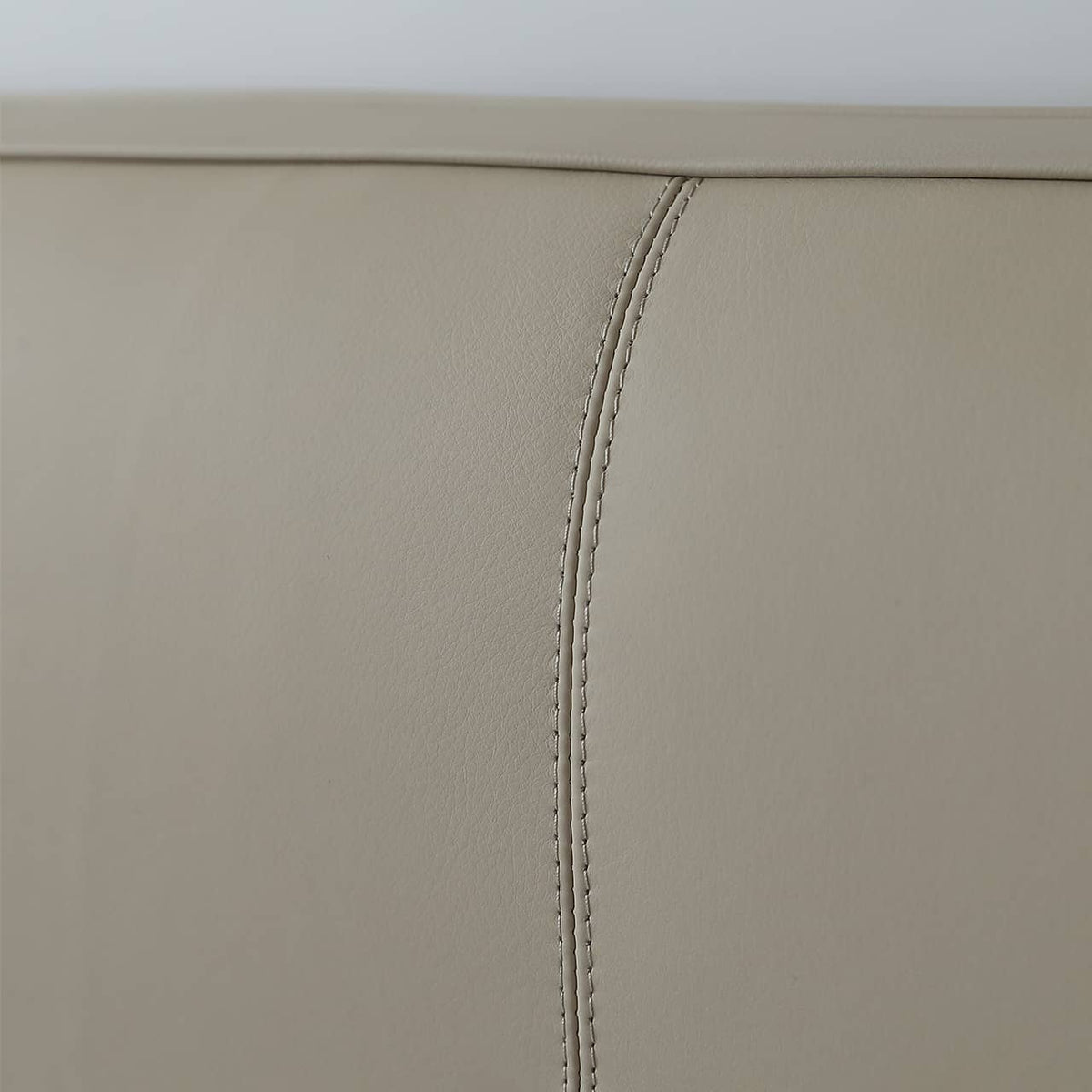 パイン材フレームとレザー仕上げの高級真綿ベッド my-379