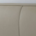 パイン材フレームとレザー仕上げの高級真綿ベッド my-379