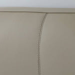 パイン材フレームとレザー仕上げの高級真綿ベッド my-379