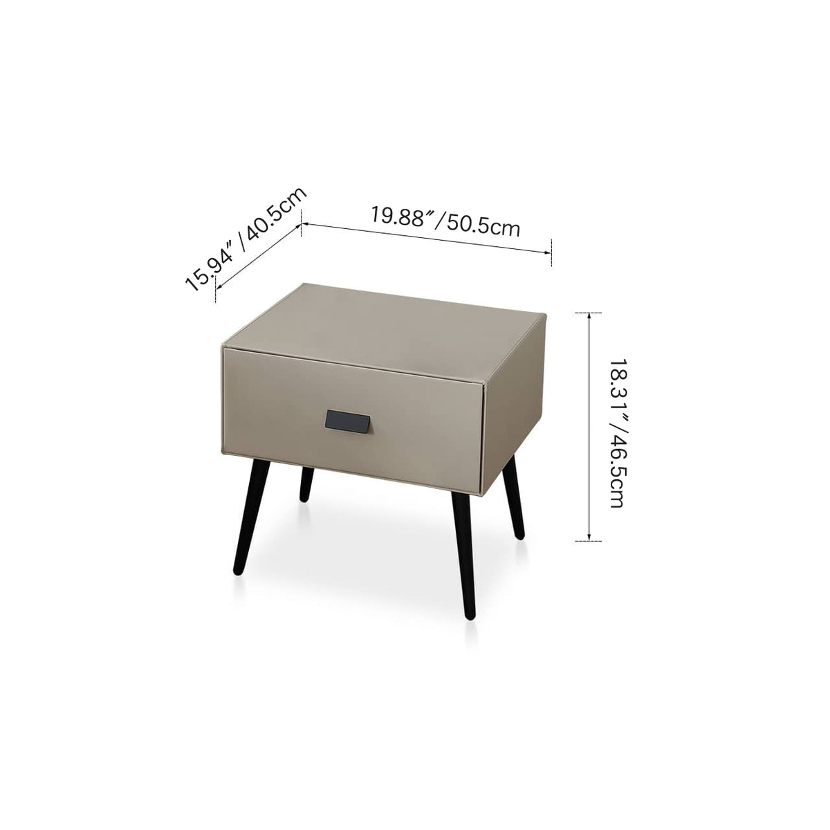 パイン材フレームとレザー仕上げの高級真綿ベッド my-379