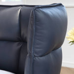 【期間限定セール】ラグジュアリーパイン材ベッド - レザー&真綿クッション付き スチールフレームデザイン my-381