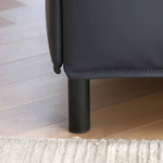 【期間限定セール】ラグジュアリーパイン材ベッド - レザー&真綿クッション付き スチールフレームデザイン my-381