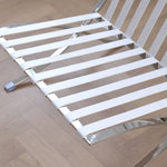 高級ステンレスフレーム使用!快適フェイクレザーチェア my-382